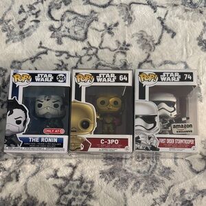 Funko Star Wars Pop! Vinyl Trio - Black, Gold, White